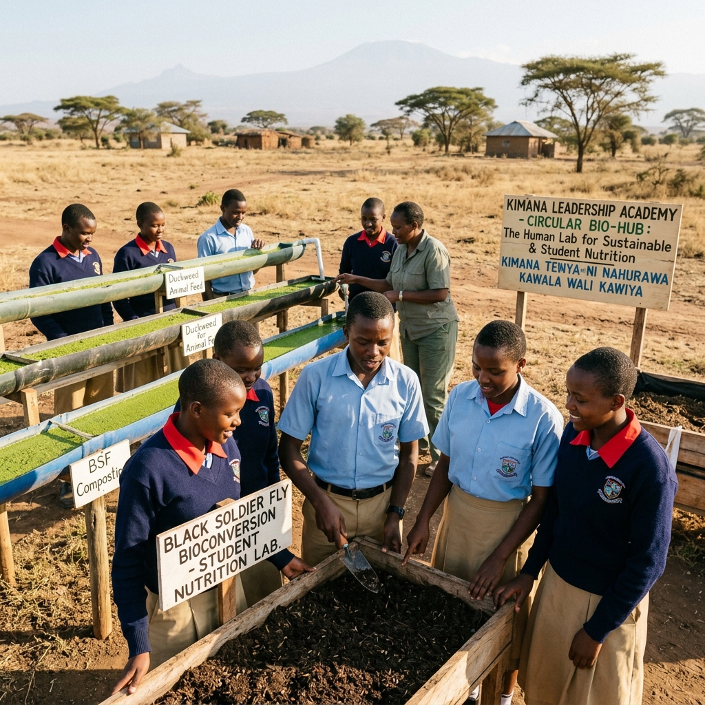 Students at Kimana — the living cohort